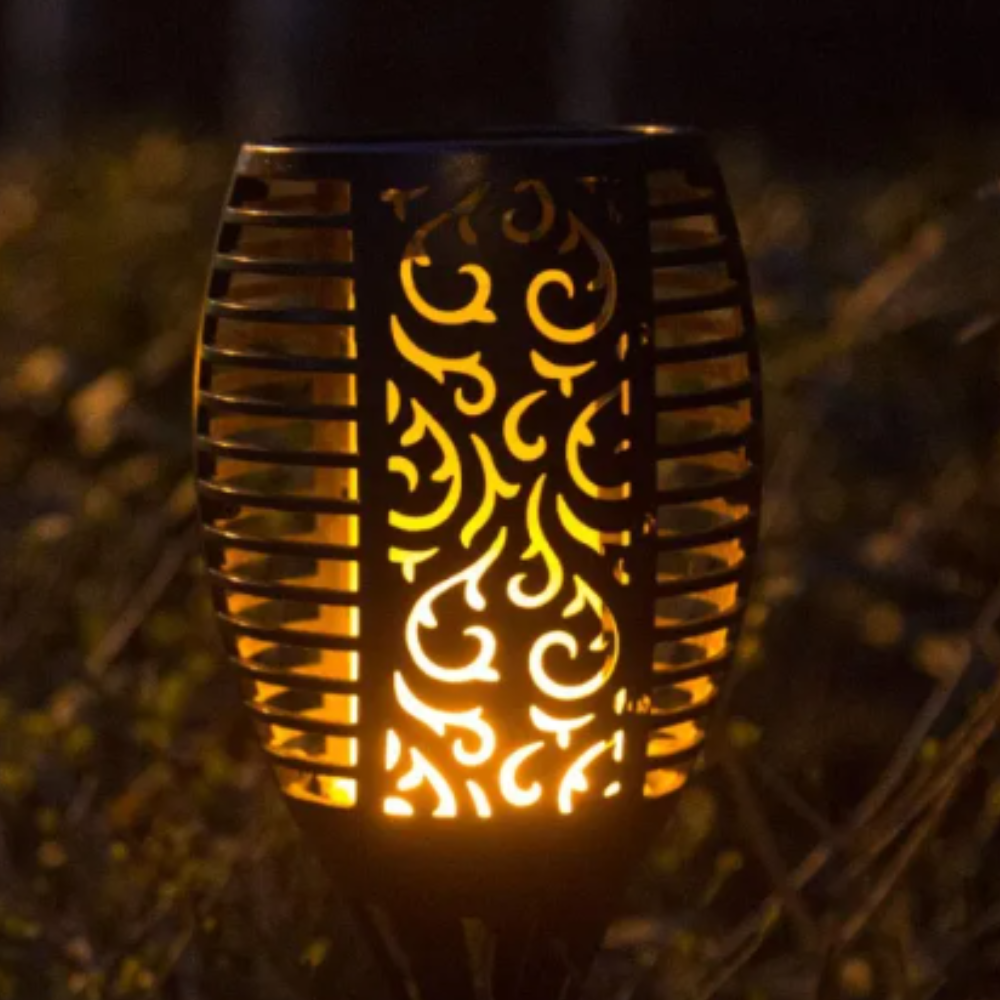 Lampa zewnętrzna LED Solar Flame Torch – wodoodporna lampa ogrodowa