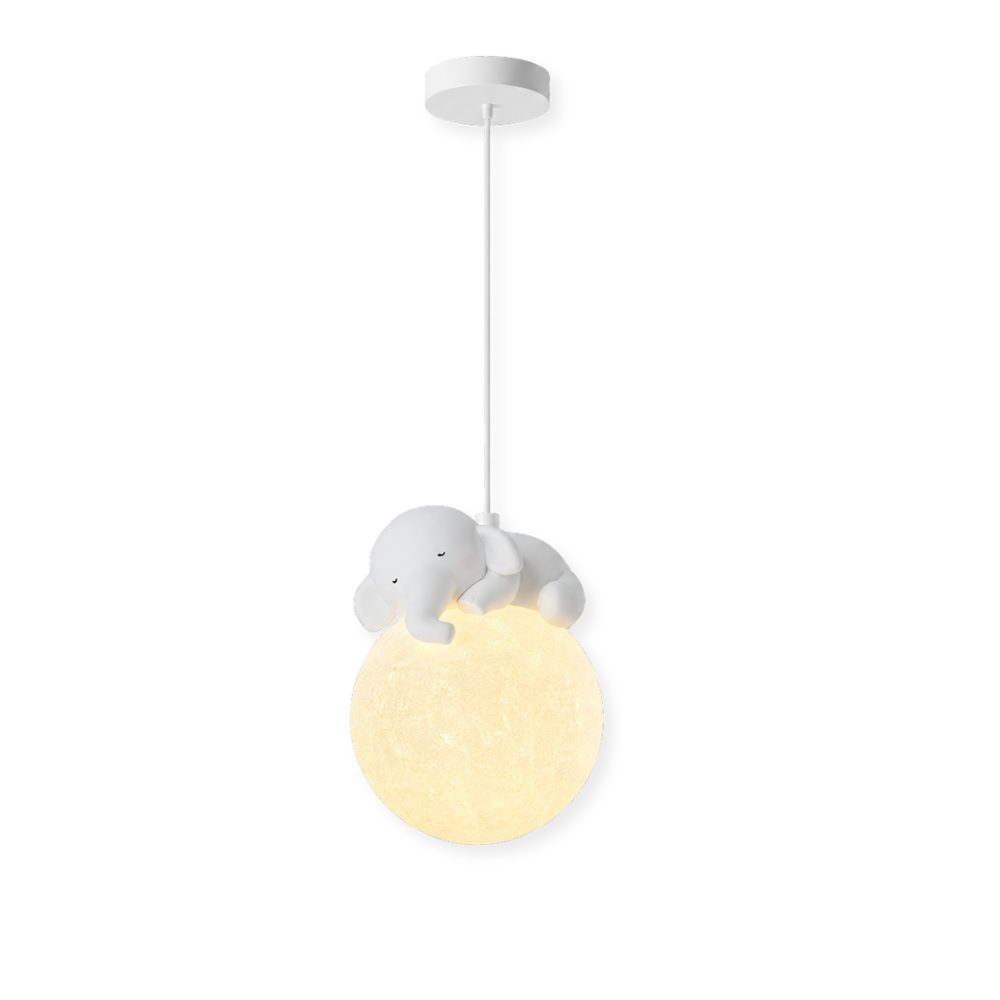 Fantazyjna przytulna lampa wisząca z podświetleniem