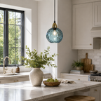 Kolorowa szklana lampa wisząca do nowoczesnych wnętrz