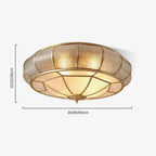 Lampa Sufitowa Szklana Teksturowana