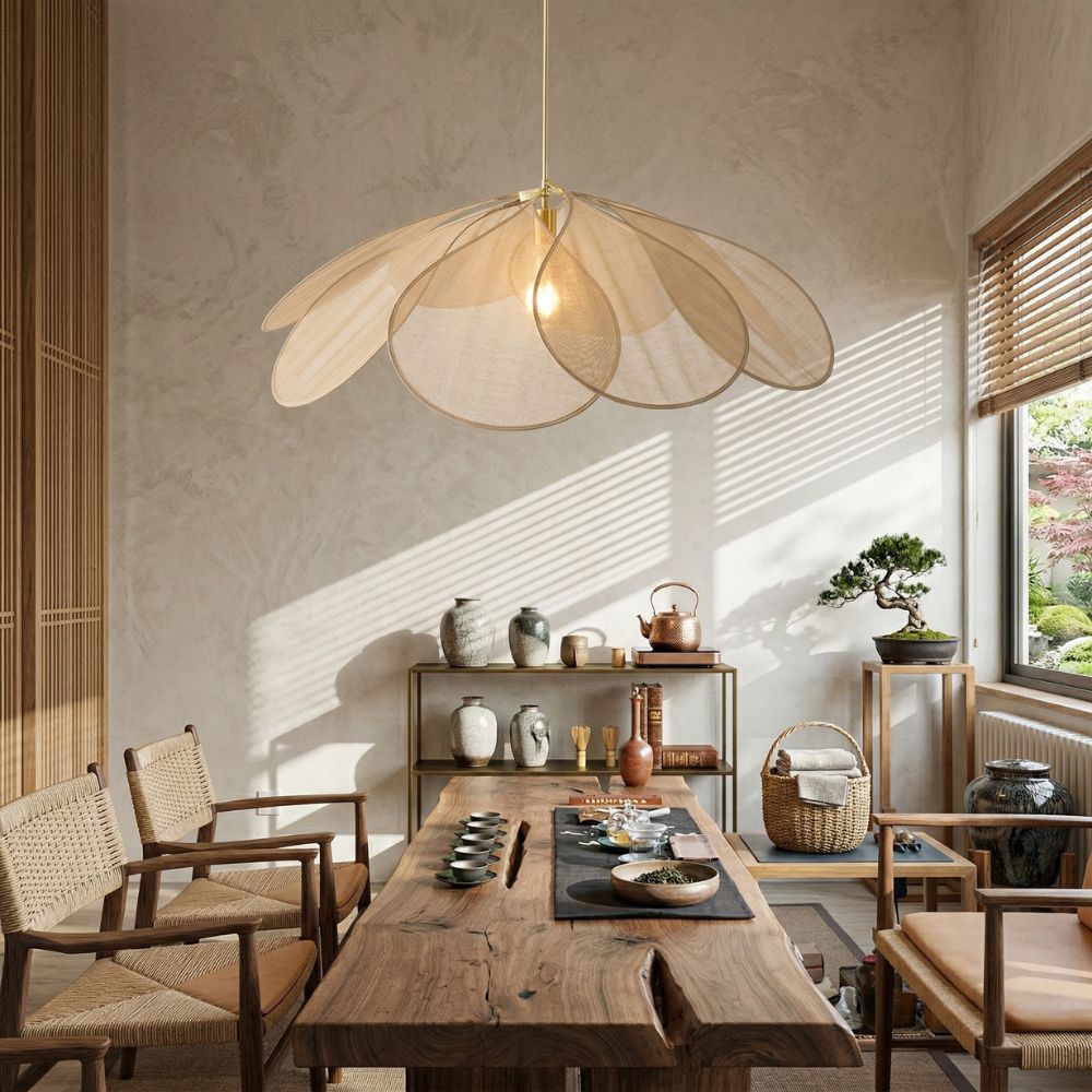 Lampa wisząca w kształcie kwiatu – nowoczesny design