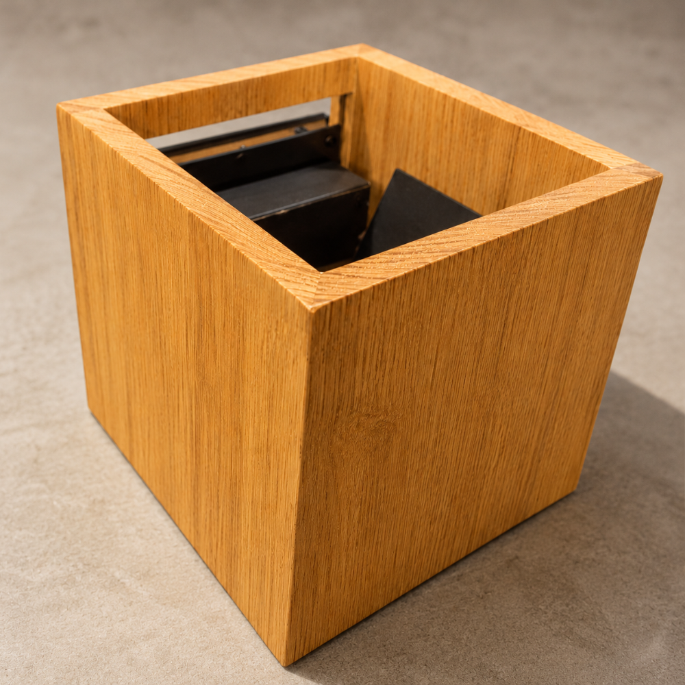 Klamka ścienna LED Nordic Wood Grain – naturalna faktura drewna