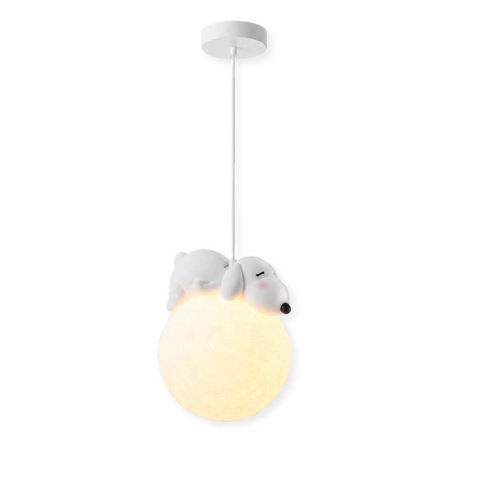 Fantazyjna przytulna lampa wisząca z podświetleniem