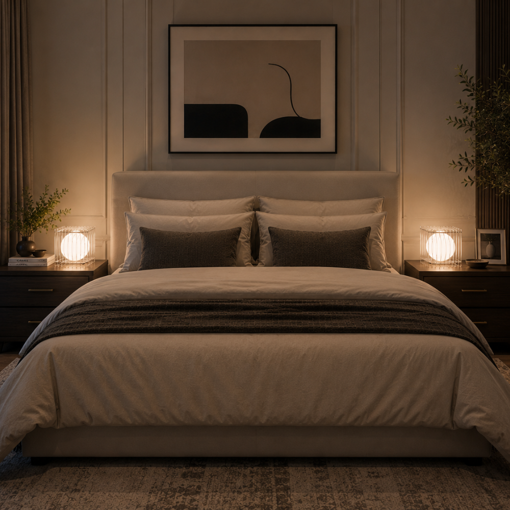 Lampa nastrojowa MoonCube z warstwowego akrylu