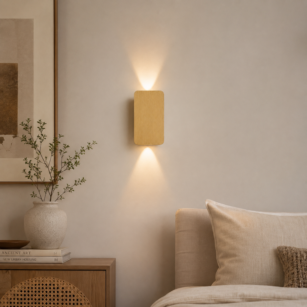 Nowoczesny minimalistyczny kinkiet LED góra–dół