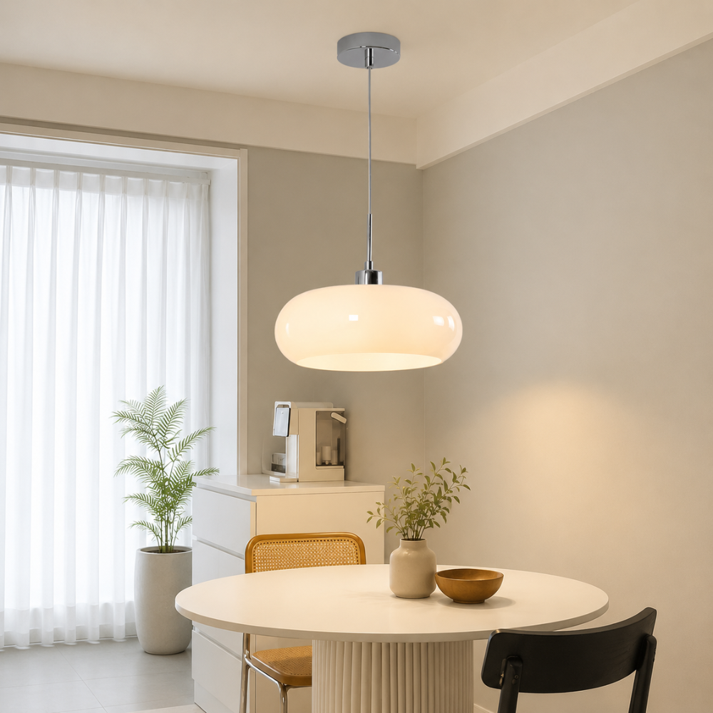 Retro lampa sufitowa w kształcie jajka