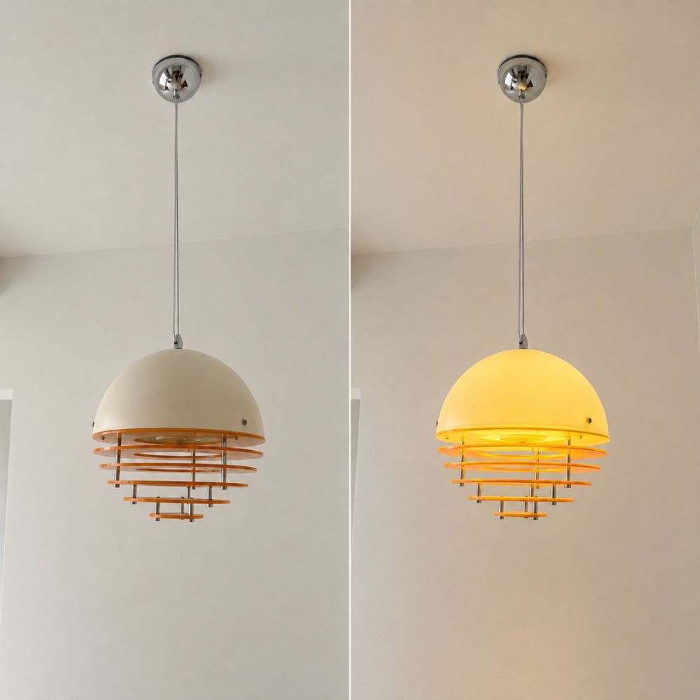 Lampa wisząca z warstwowym efektem zachodu słońca