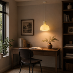 Minimalistyczna szklana lampa wisząca