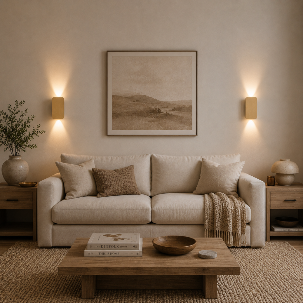 Nowoczesny minimalistyczny kinkiet LED góra–dół