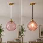 Kolorowa szklana lampa wisząca do nowoczesnych wnętrz