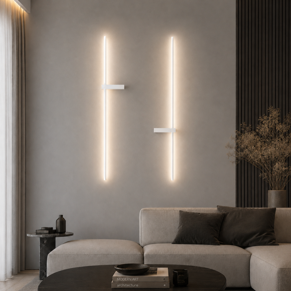 Nowoczesny aluminiowy kinkiet – skandynawski minimalizm