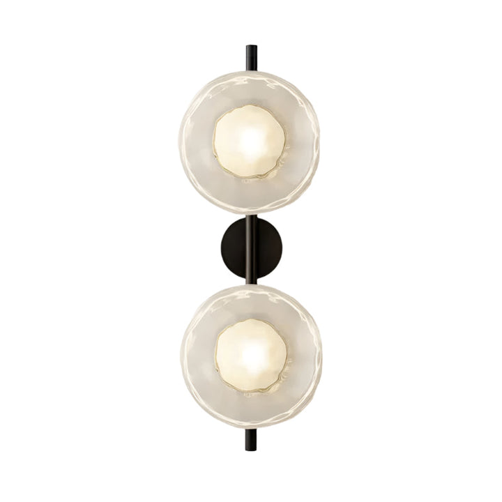 Lampa ścienna Ceto z okrągłym kloszem w stylu skandynawskim