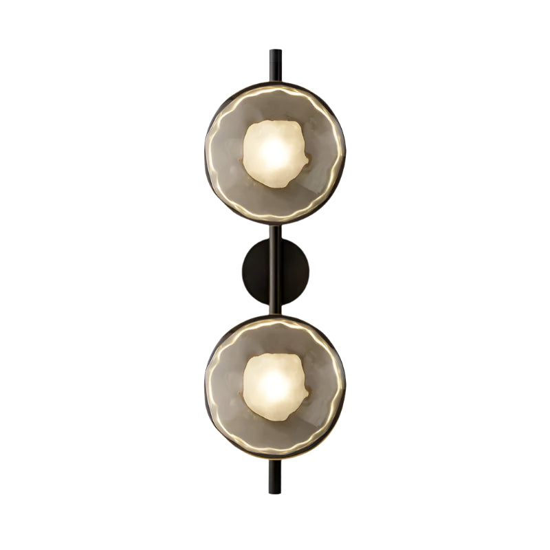 Lampa ścienna Ceto z okrągłym kloszem w stylu skandynawskim