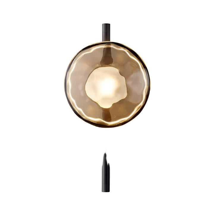 Lampa ścienna Ceto z okrągłym kloszem w stylu skandynawskim