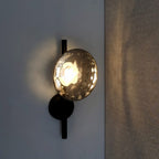 Lampa ścienna Ceto z okrągłym kloszem w stylu skandynawskim