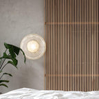 Lampa ścienna Ceto z okrągłym kloszem w stylu skandynawskim