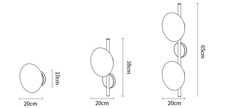Lampa ścienna Ceto z okrągłym kloszem w stylu skandynawskim