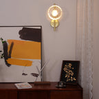 Lampa ścienna Ceto z okrągłym kloszem w stylu skandynawskim