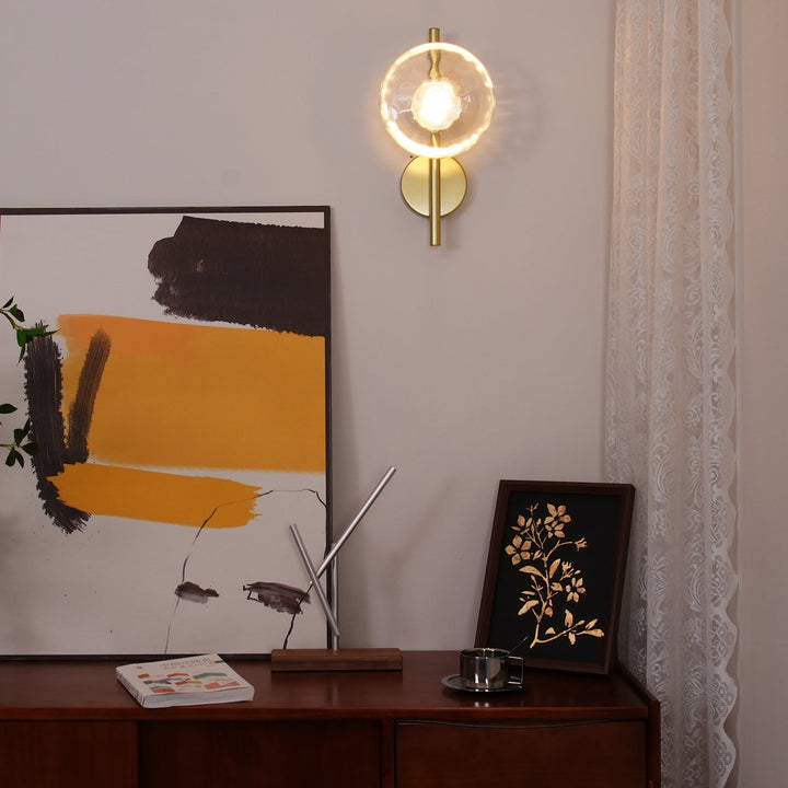 Lampa ścienna Ceto z okrągłym kloszem w stylu skandynawskim