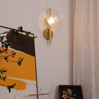 Lampa ścienna Ceto z okrągłym kloszem w stylu skandynawskim