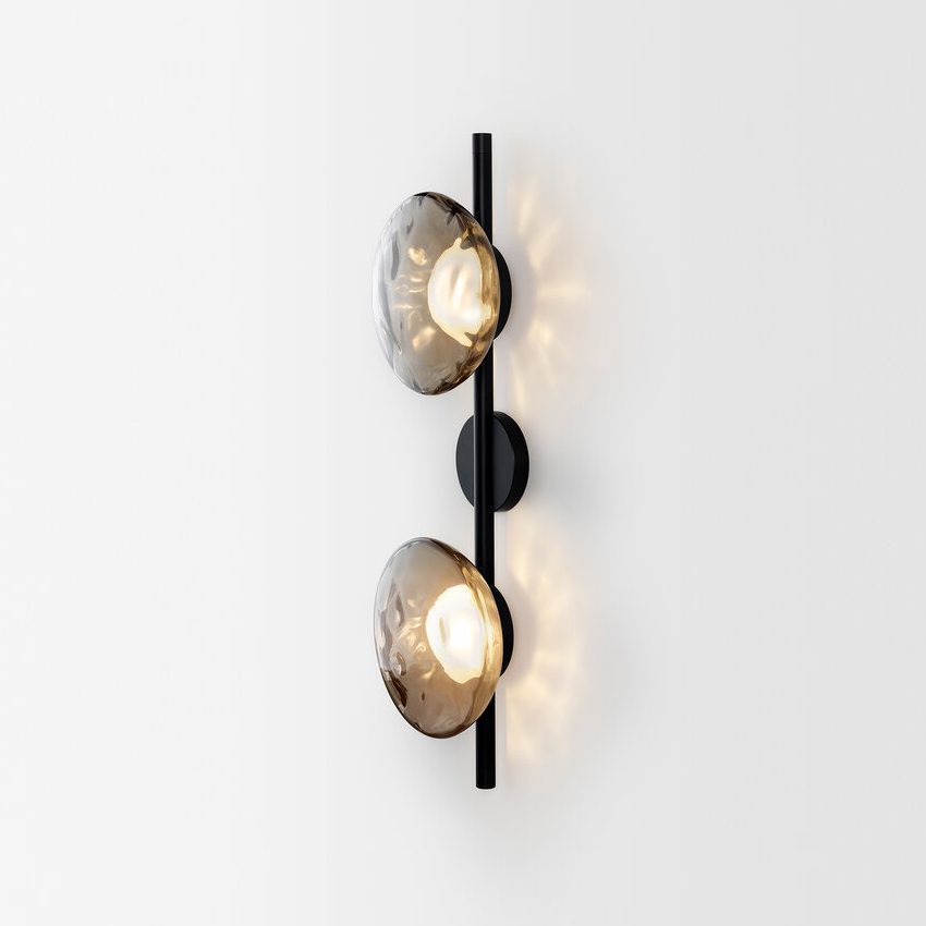 Lampa ścienna Ceto z okrągłym kloszem w stylu skandynawskim