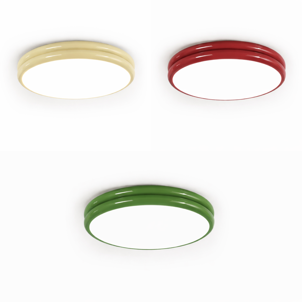 Okrągła lampa sufitowa LED o minimalistycznym designie