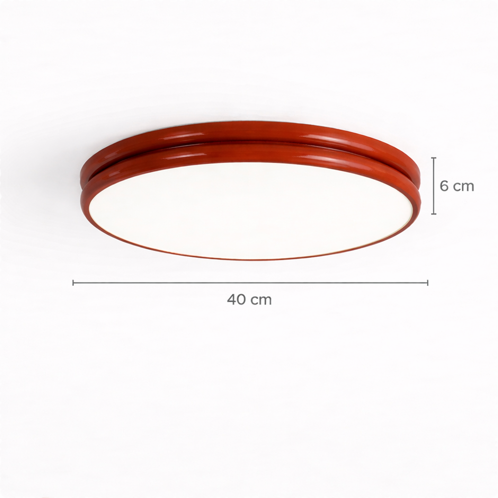 Okrągła lampa sufitowa LED o minimalistycznym designie