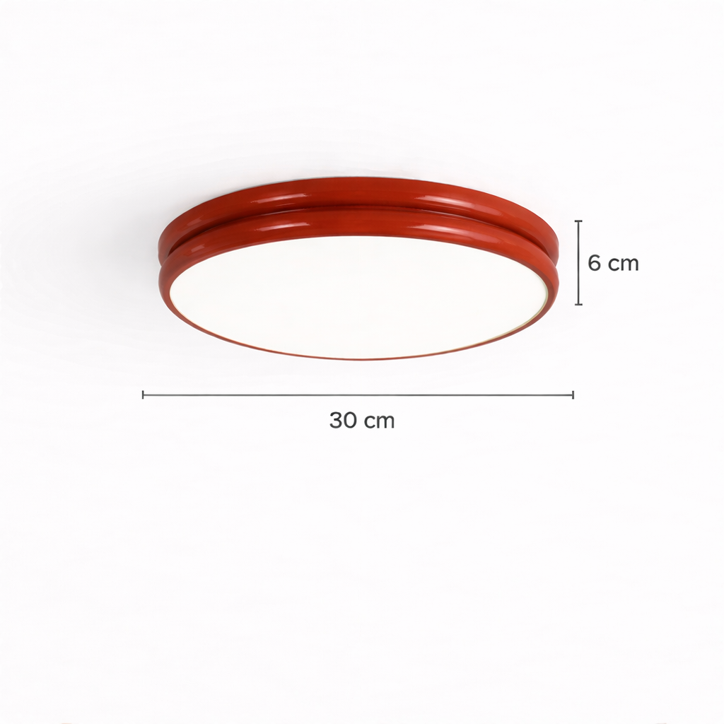 Okrągła lampa sufitowa LED o minimalistycznym designie