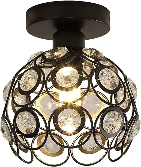Lampa Sufitowa Złota Kulista LED