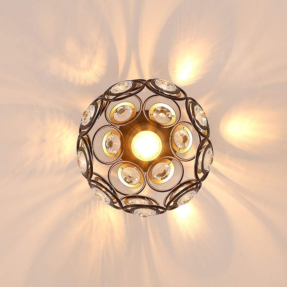 Lampa Sufitowa Złota Kulista LED