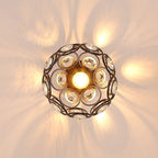 Lampa Sufitowa Złota Kulista LED