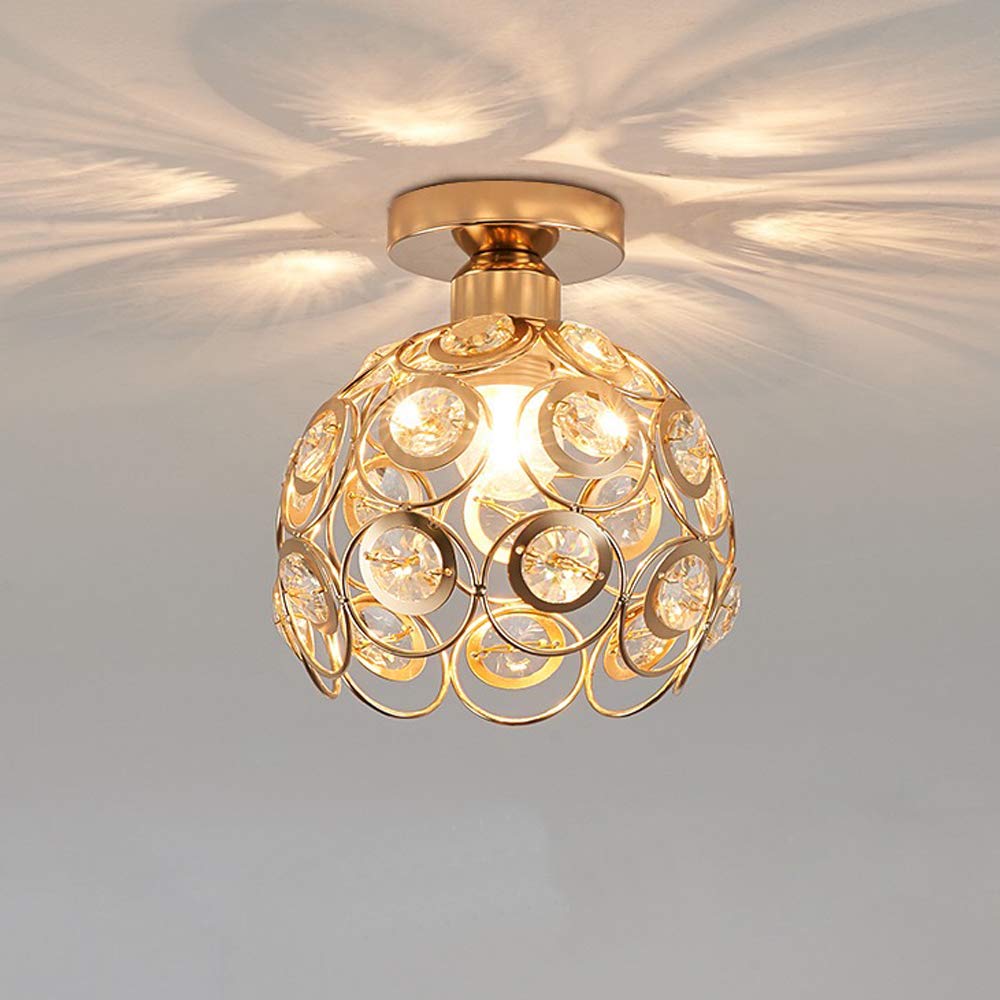 Lampa Sufitowa Złota Kulista LED