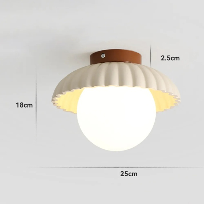 Żelazna lampa sufitowa natynkowa korytarzowa