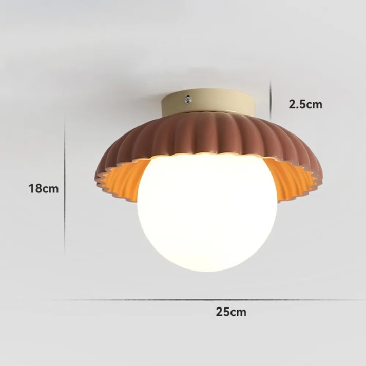 Żelazna lampa sufitowa natynkowa korytarzowa