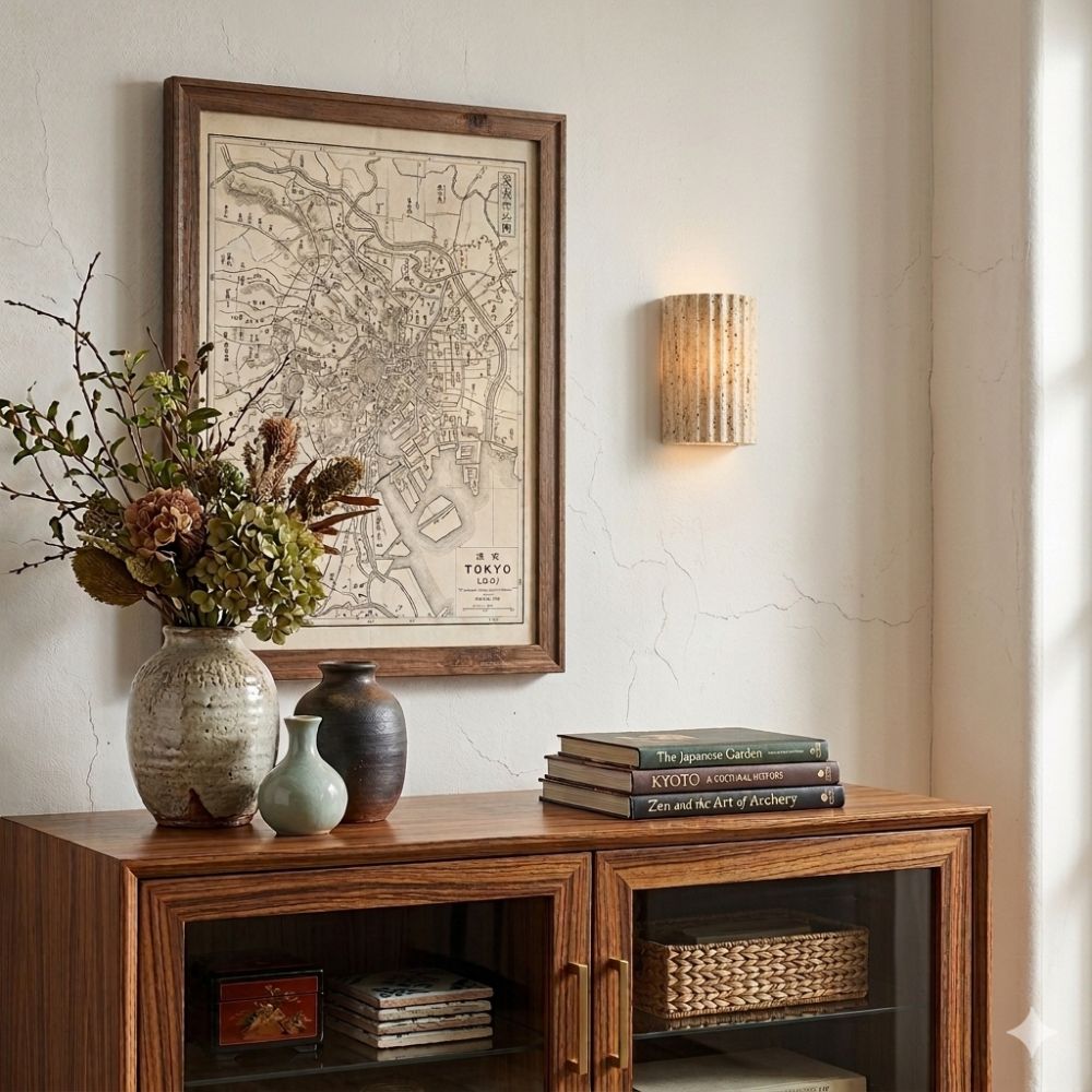 Lampa ścienna z naturalnego kamienia – nowoczesne oświetlenie