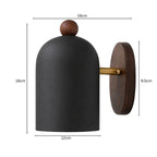 Kinkiet drewniany Nordic Dome – minimalistyczne oświetlenie nastrojowe