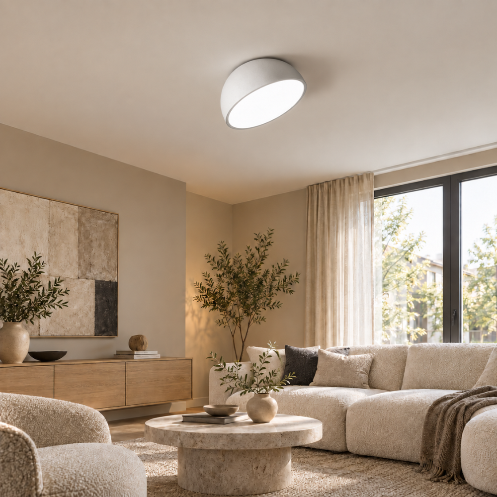 Nowoczesna lampa sufitowa led typu flush mount
