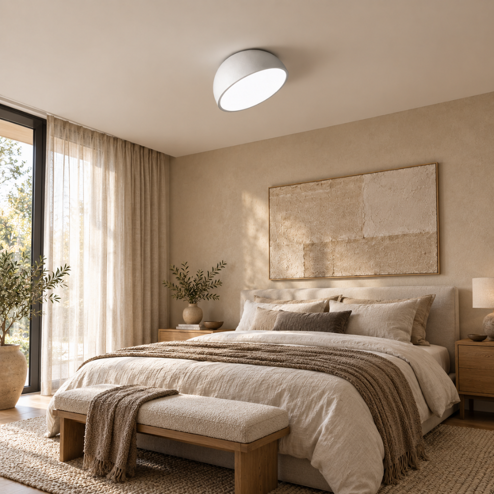 Nowoczesna lampa sufitowa led typu flush mount