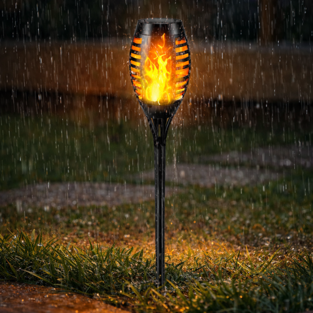 Lampa zewnętrzna LED Solar Flame Torch – wodoodporna lampa ogrodowa