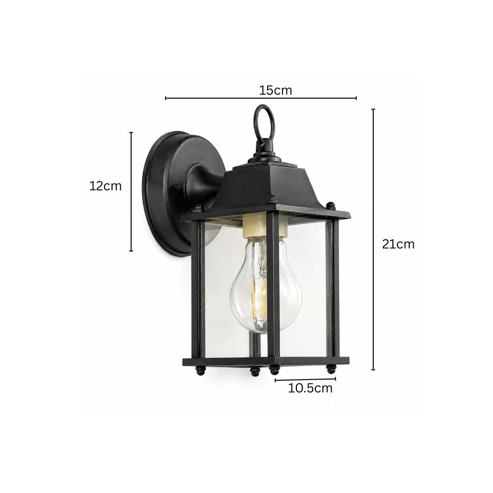 Retro wodoodporna zewnętrzna lampa ścienna