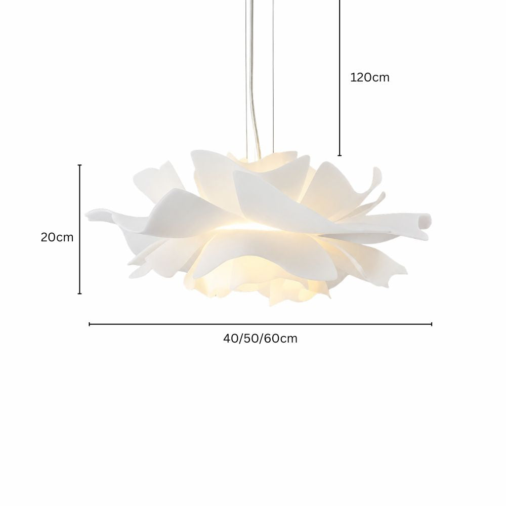 Kwiatowa akrylowa lampa wisząca
