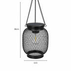Wisząca zewnętrzna latarnia solarna LED