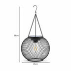Wisząca zewnętrzna latarnia solarna LED