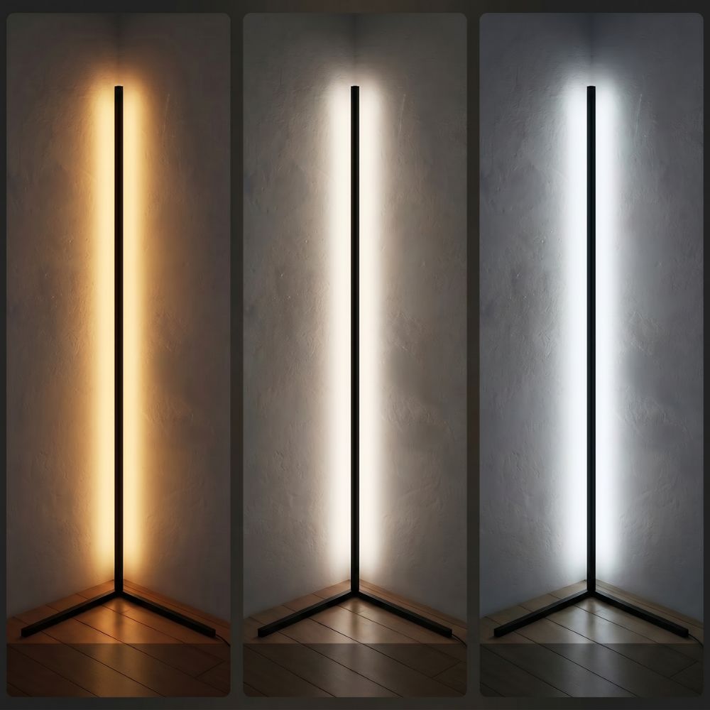 Ambientowa narożna lampa podłogowa LED
