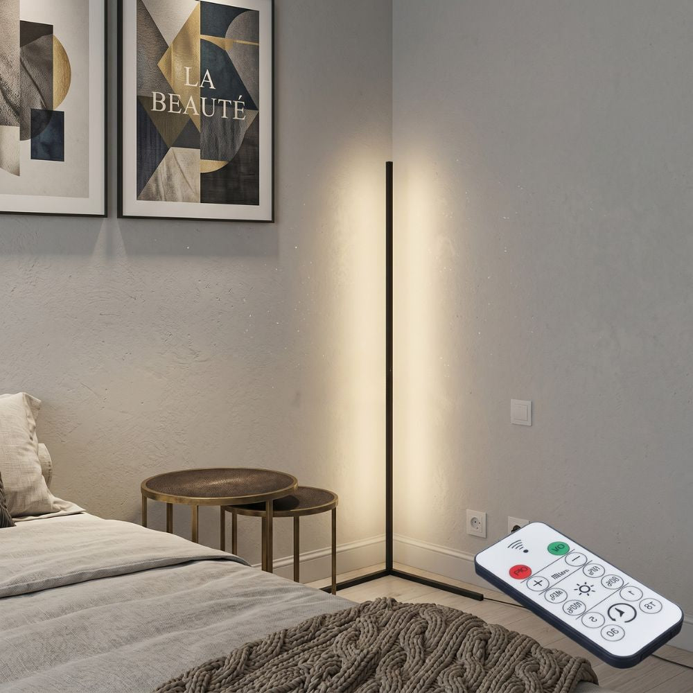 Ambientowa narożna lampa podłogowa LED