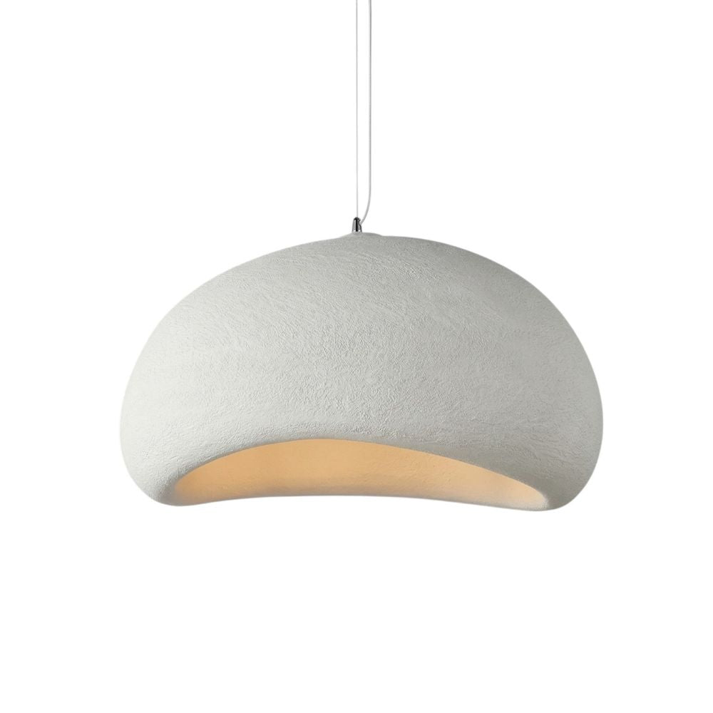 Lampa sufitowa Wabi Sabi z włókna szklanego, styl nordycki