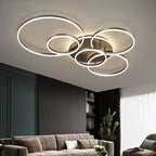 Lampa Sufitowa LED Czarna do Salonu