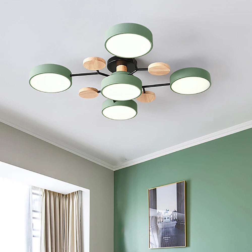 Smukła lampa sufitowa z ręcznie wykończonymi detalami – nowoczesny design