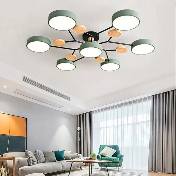 Smukła lampa sufitowa z ręcznie wykończonymi detalami – nowoczesny design