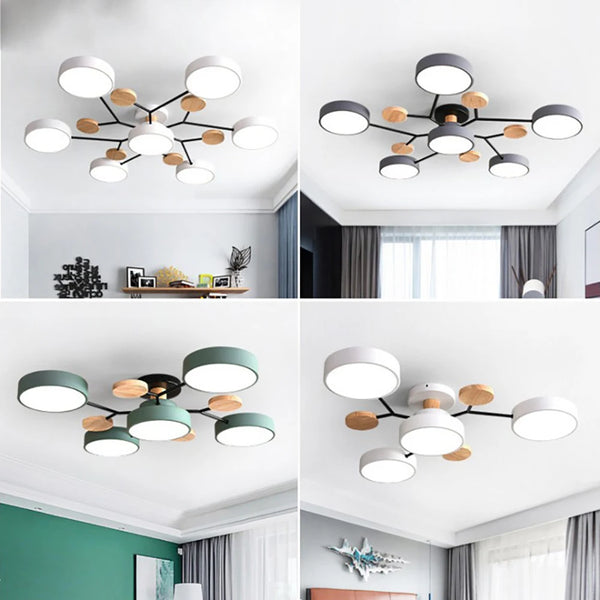 Smukła lampa sufitowa z ręcznie wykończonymi detalami – nowoczesny design
